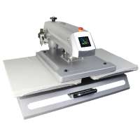 Ergonomic Design Stainless Steel Work Table With two Air Cylinders Pneumatic Heat Press Machine T Shirt