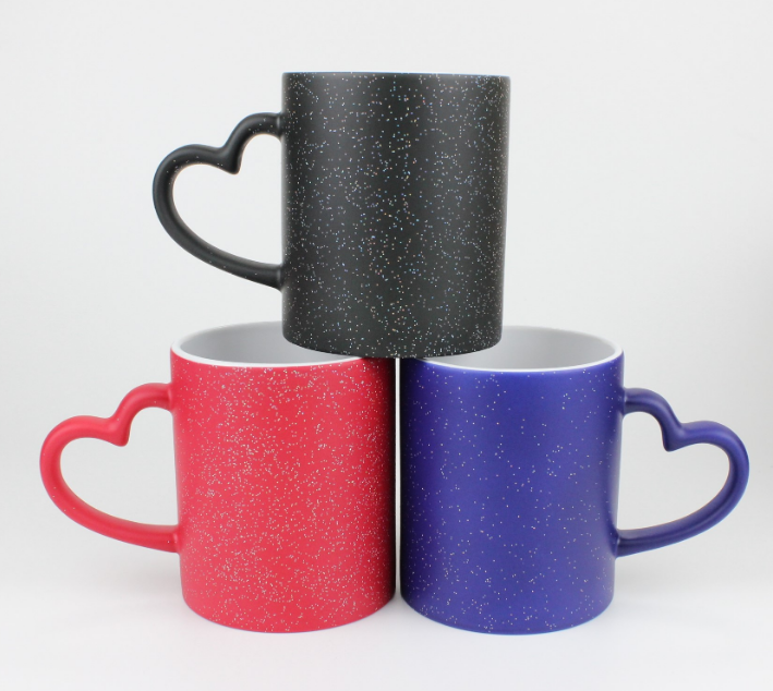 Star changing cup Sublimation Color Change Ceramic Mug